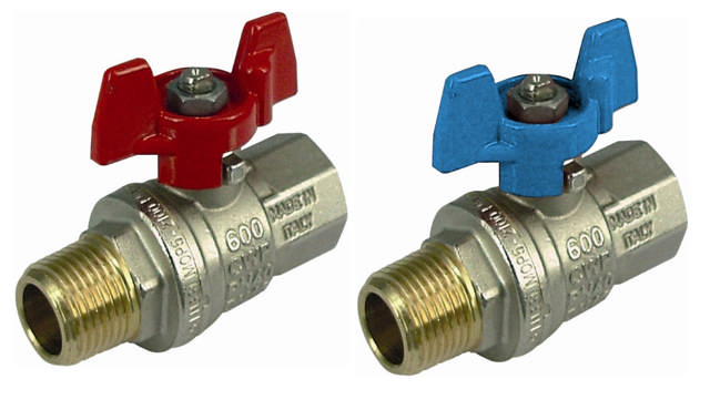 Ball Valve, T-Handle - Male x Female