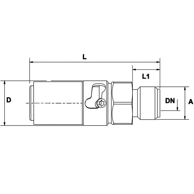 Safety Coupling, Type TS, Male Threaded