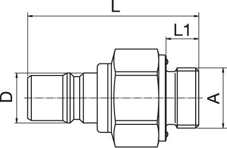 Connector Nipple - With Valve
