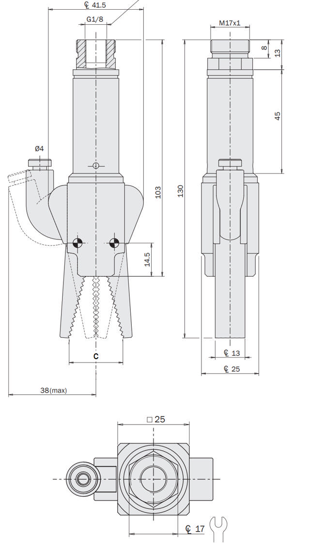 Compact Sprue Gripper w/vacuum detection
