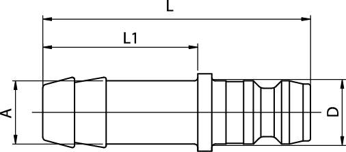 Connector, Straight Hose Tail