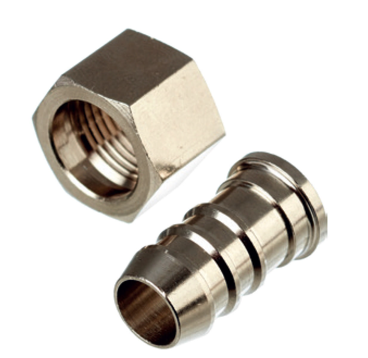 Hose Connector - BSPP Thread, Swivel Nut And Flat Seat
