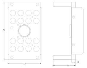 Multi Coupling Plate (Mould Side) with Mounting Holes