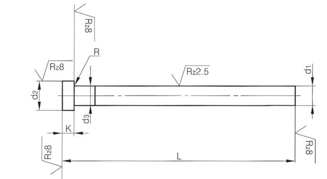 Core Pins, ISO 6751 - Non Hardened (Soft)