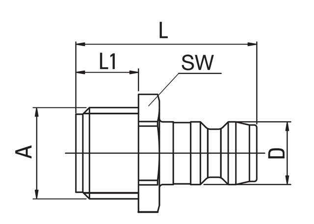 Male Plug - without Sealant
