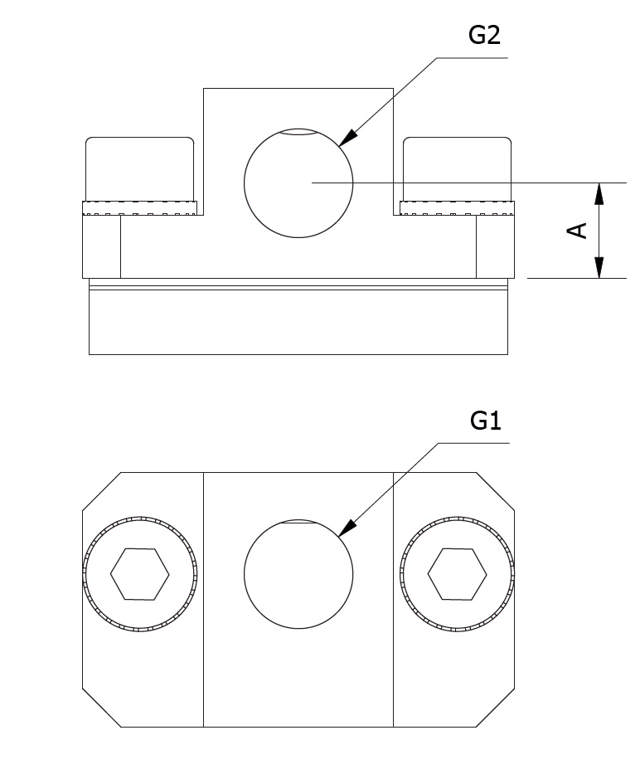 Vacuum Cup Mounting Bracket 