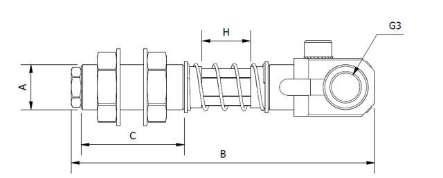 Spring Loaded Vaccum Cup Arm Threaded Body (Non-rotative) Swivel Head