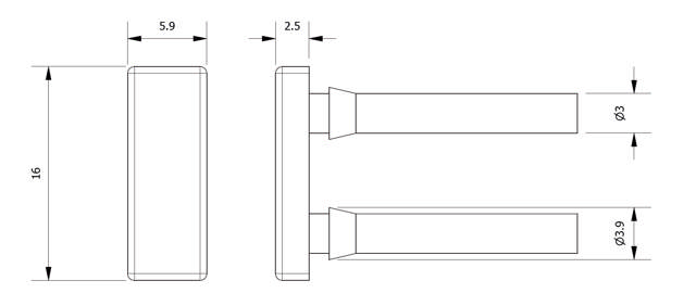 GZ-VIT - Jaw Insert Pad - Viton