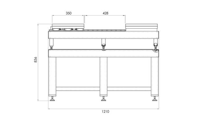 Standard mould table - 1,5 to 3T
