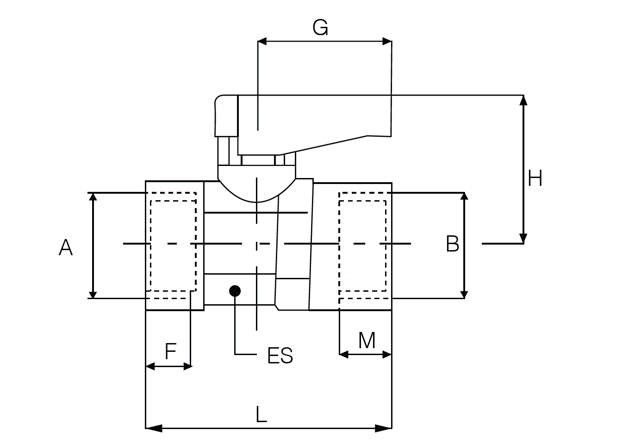 Micro Ball Valve Female/Female