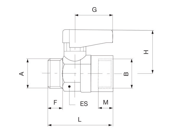 Micro Ball Valve Female/Male